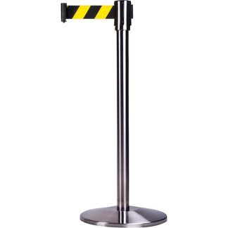 Zenith Safety Products Free-Standing Crowd Control Barrier, Black & Yellow