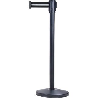 Zenith Safety Products 35" Free-Standing Crowd Control Barrier, Black & White
