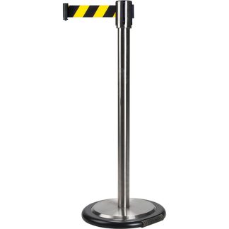 Zenith Safety Products Free-Standing Crowd Control Barrier, Black & Yellow