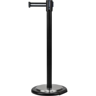 Zenith Safety Products Free-Standing Crowd Control Barrier, Black & White