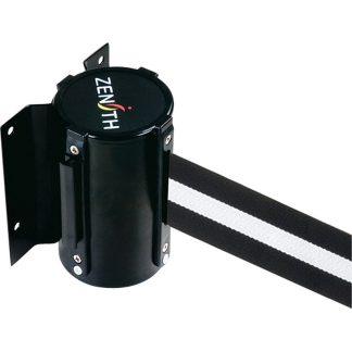 Zenith Safety Products 3-5/8" x 3" x 5-5/8" Wall Mount Barrier, Black & White