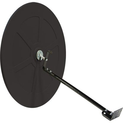 Zenith Safety Products 26" Convex Mirror with Bracket, Black