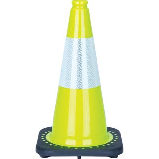 Zenith Safety Products 18" Premium Traffic Cone, Lime Green
