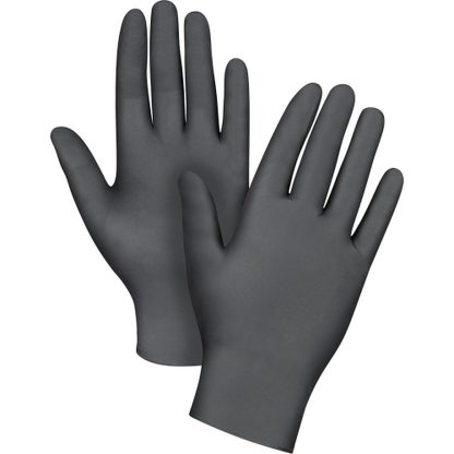 Zenith Safety Products Vending Pack Disposable Gloves, Extra Large, Black