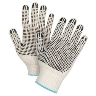 Zenith Safety Products Heavyweight Double-Sided Dotted String Knit Gloves, Extra Large