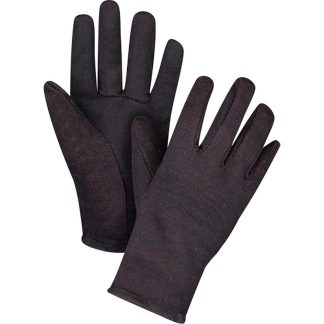 Zenith Safety Products Jersey Gloves, Large, Brown with Red Fleece Liner