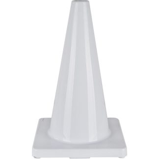 Zenith Safety Products 18" Coloured Traffic Cone, White