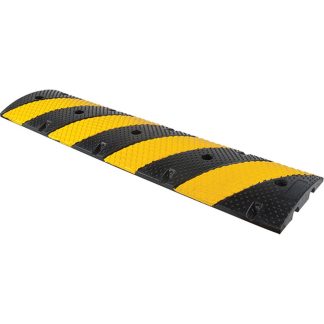 Zenith Safety Products 4' x 11" x 2" Speed Bump, Black & Yellow