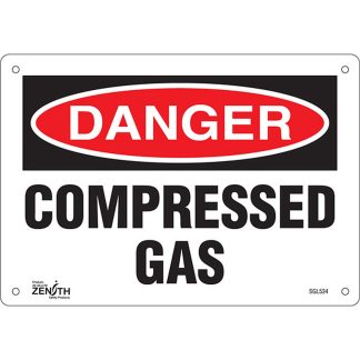 Zenith Safety Products SGL534 "Compressed Gas" Sign