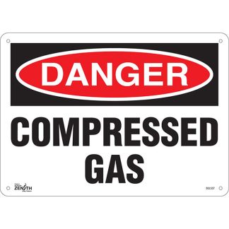 Zenith Safety Products SGL537 "Compressed Gas" Sign