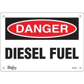 Zenith Safety Products SGL540 "Diesel Fuel" Sign