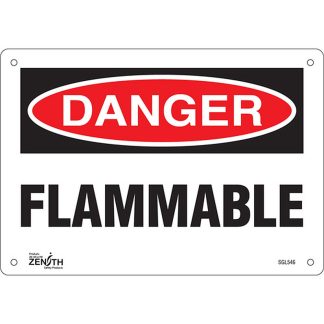 Zenith Safety Products SGL546 "Flammable" Sign