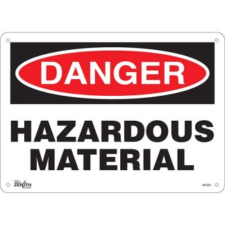 Zenith Safety Products SGL555 "Hazardous Material" Sign