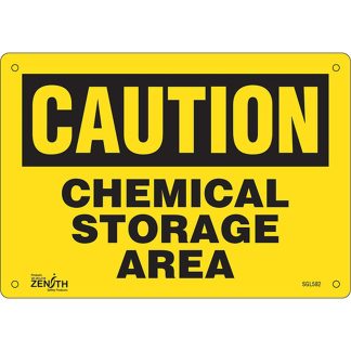 Zenith Safety Products SGL582 "Chemical Storage Area" Sign