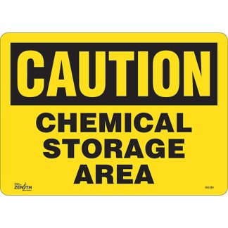 Zenith Safety Products SGL584 "Chemical Storage Area" Sign