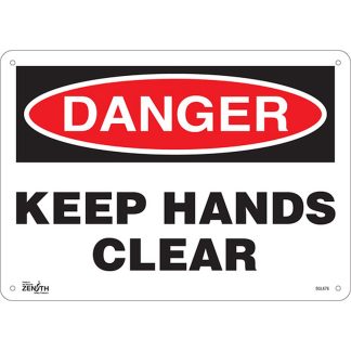 Zenith Safety Products SGL676 "Keep Hands Clear" Sign