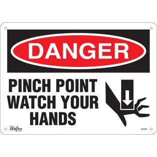 Zenith Safety Products SGL682 "Pinch Point" Sign