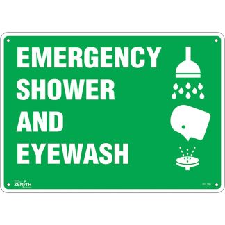 Zenith Safety Products SGL706 "Emergency Shower And Eyewash" Sign
