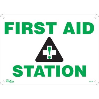 Zenith Safety Products SGL766 "First Aid Station" Sign