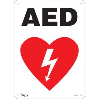 Zenith Safety Products SGL772 "AED" Sign