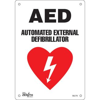 Zenith Safety Products SGL775 "AED Automated External Defibrillator" Sign
