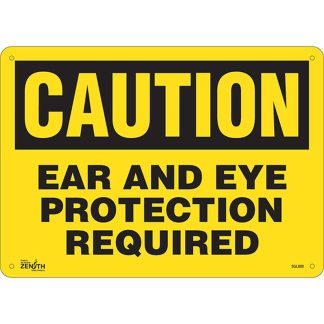 Zenith Safety Products SGL888 "Ear And Eye Protection" Sign