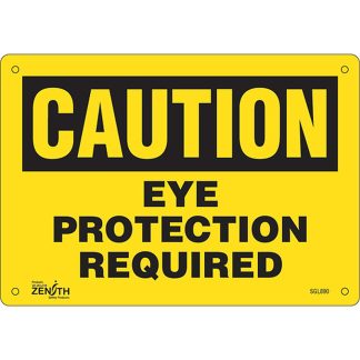 Zenith Safety Products SGL890 "Eye Protection Required" Sign