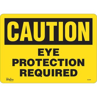 Zenith Safety Products SGL892 "Eye Protection Required" Sign