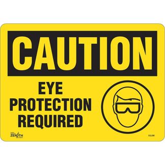Zenith Safety Products SGL898 "Eye Protection Required" Sign