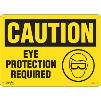 Zenith Safety Products SGL899 "Eye Protection Required" Sign