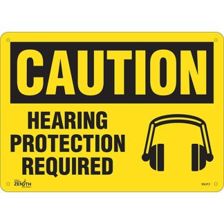 Zenith Safety Products SGL912 "Hearing Protection Required" Sign