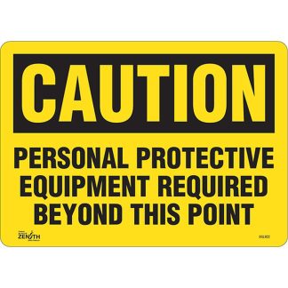 Zenith Safety Products SGL922 "Personal Protective Equipment Required" Sign