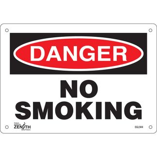 Zenith Safety Products SGL944 "No Smoking" Sign