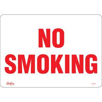 Zenith Safety Products SGL982 "No Smoking" Sign