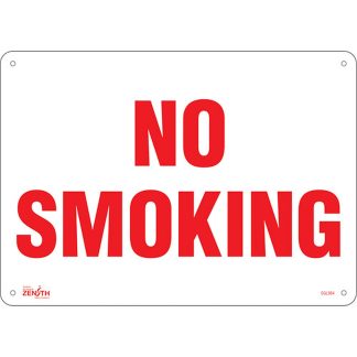 Zenith Safety Products SGL984 "No Smoking" Sign