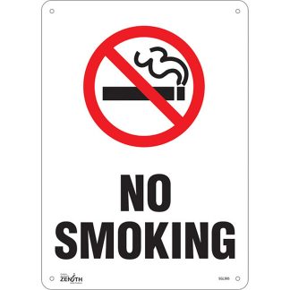 Zenith Safety Products SGL995 "No Smoking" Sign
