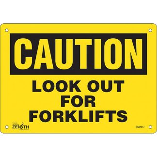 Zenith Safety Products SGM017 "Look Out For Forklifts" Sign