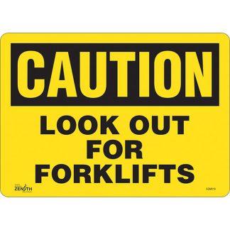 Zenith Safety Products SGM019 "Look Out For Forklifts" Sign