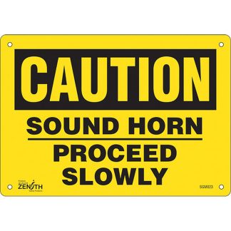 Zenith Safety Products SGM023 "Proceed Slowly" Sign