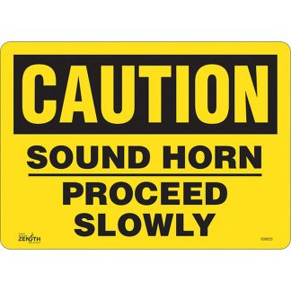 Zenith Safety Products SGM025 "Proceed Slowly" Sign