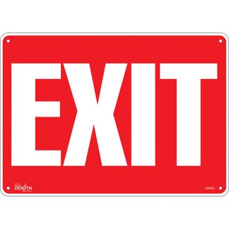 Zenith Safety Products SGM063 "Exit" Sign