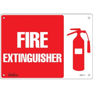 Zenith Safety Products SGM114 "Fire Extinguisher" Sign