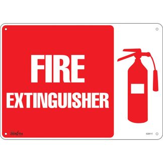 Zenith Safety Products SGM117 "Fire Extinguisher" Sign