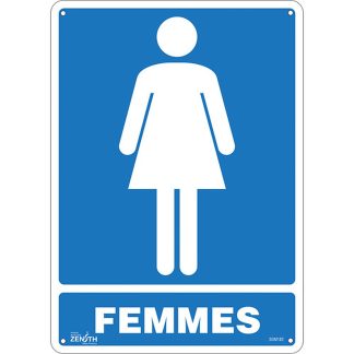 Zenith Safety Products SGM182 "Femmes" Sign