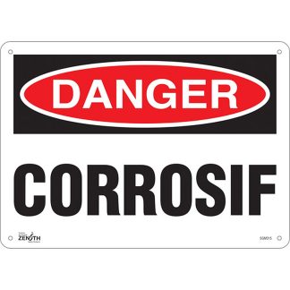 Zenith Safety Products SGM315 "Corrosif" Sign