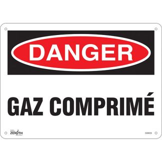Zenith Safety Products SGM328 "Gaz Comprimé" Sign