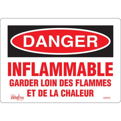 Zenith Safety Products SGM335 "Garder Loin Des Flammes" Sign