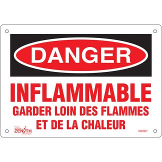 Zenith Safety Products SGM337 "Garder Loin Des Flammes" Sign