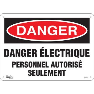 Zenith Safety Products SGM382 "Personnel Autorisé Seulement" Sign