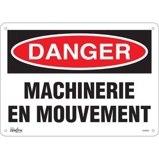 Zenith Safety Products SGM468 "Machinerie en Mouvement" Sign